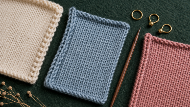 Randmaschen stricken – saubere Kanten für Schals, Tücher und Knopfleisten