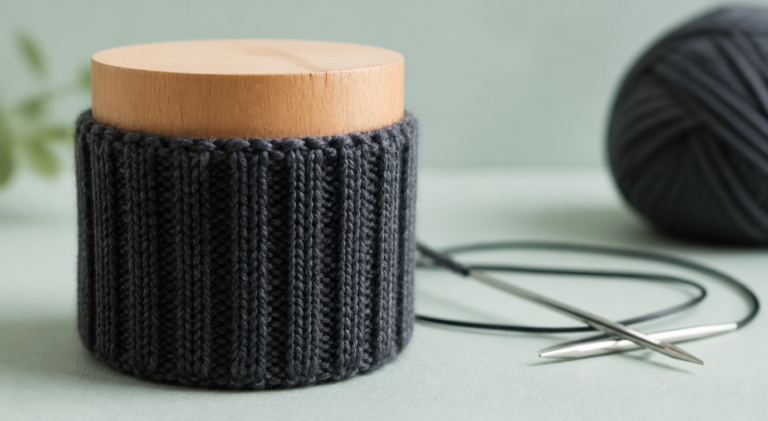 Rippenmuster stricken – der elastische Allrounder