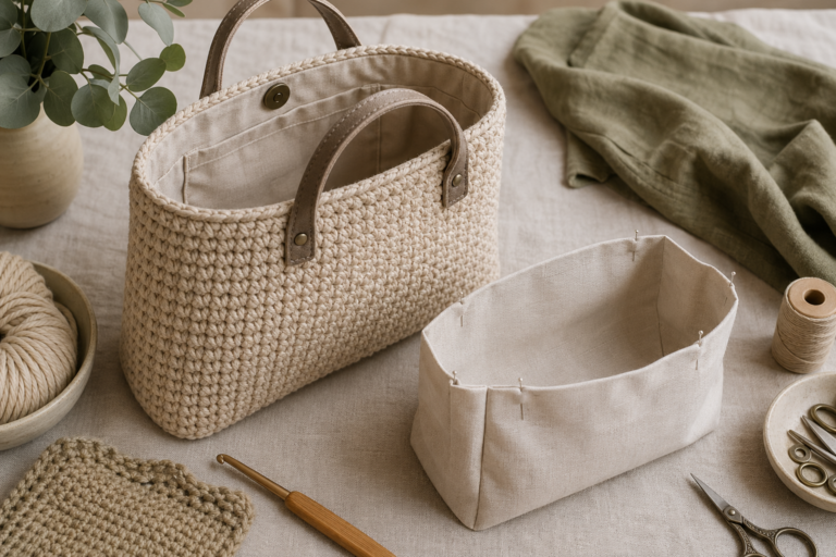 Taschenfutter für gehäkelte Taschen – wann es wirklich sinnvoll ist