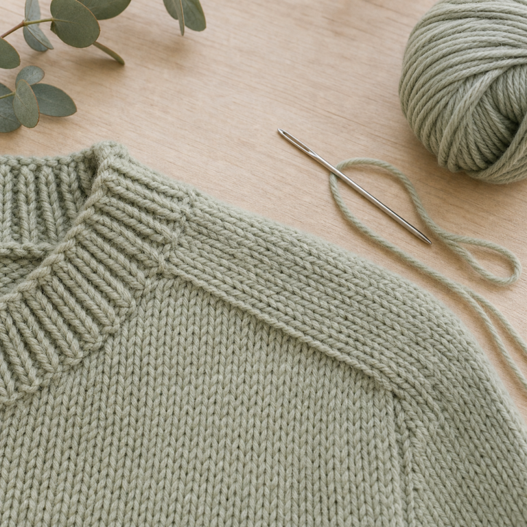 Schulternähte stabilisieren – damit Pullover besser in Form bleiben