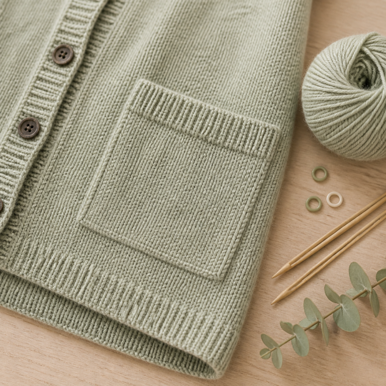 Taschen an Strickjacken – praktisch, aber nicht immer formstabil