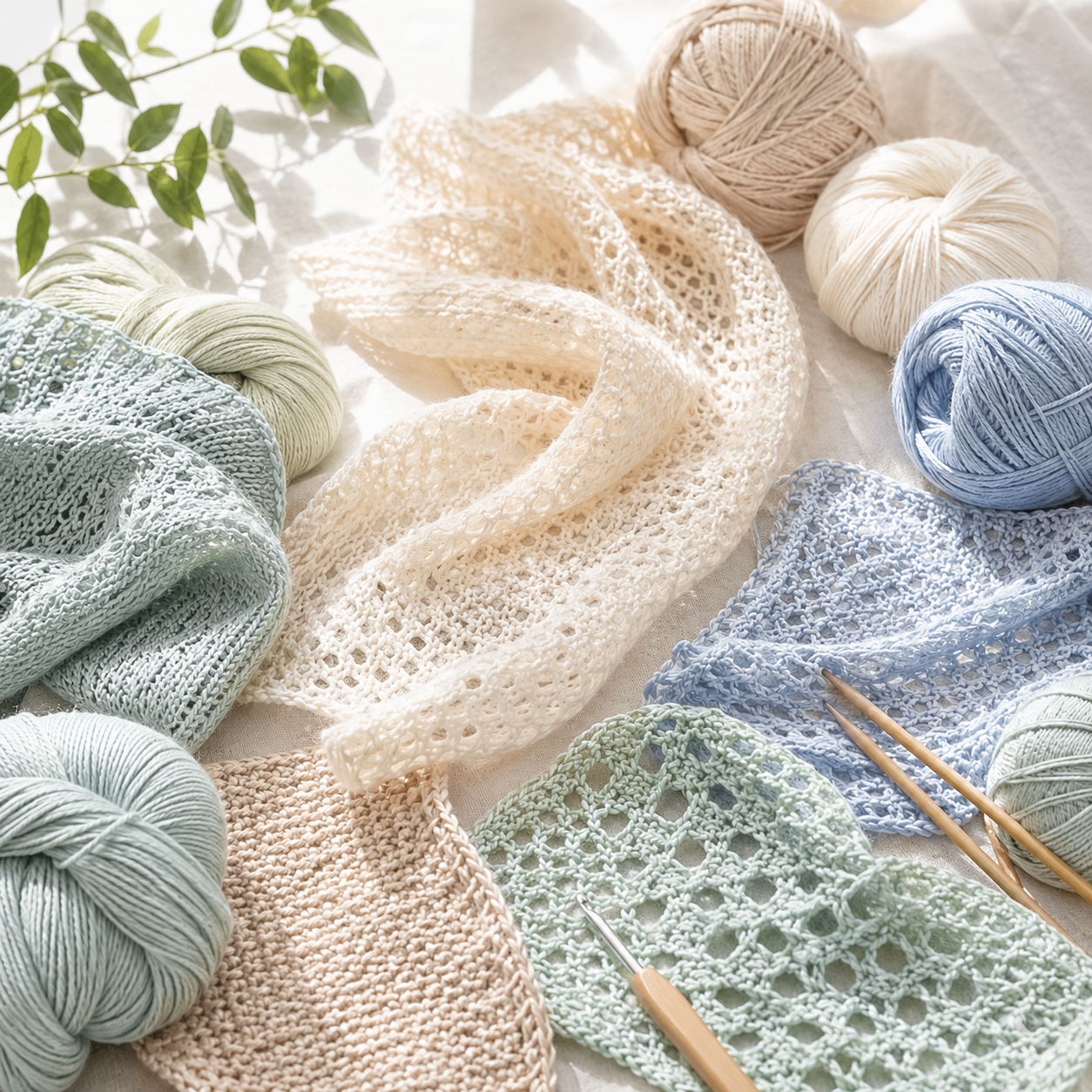 Editoriales Blogbild zu schlichte Babyprojekte mit Wolle, Nadeln und ruhiger Handarbeitsszene