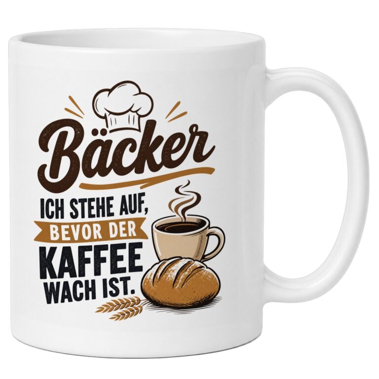 Geschenk für Bäcker: Ein Gruß für Menschen, die vor dem Kaffee wach sind