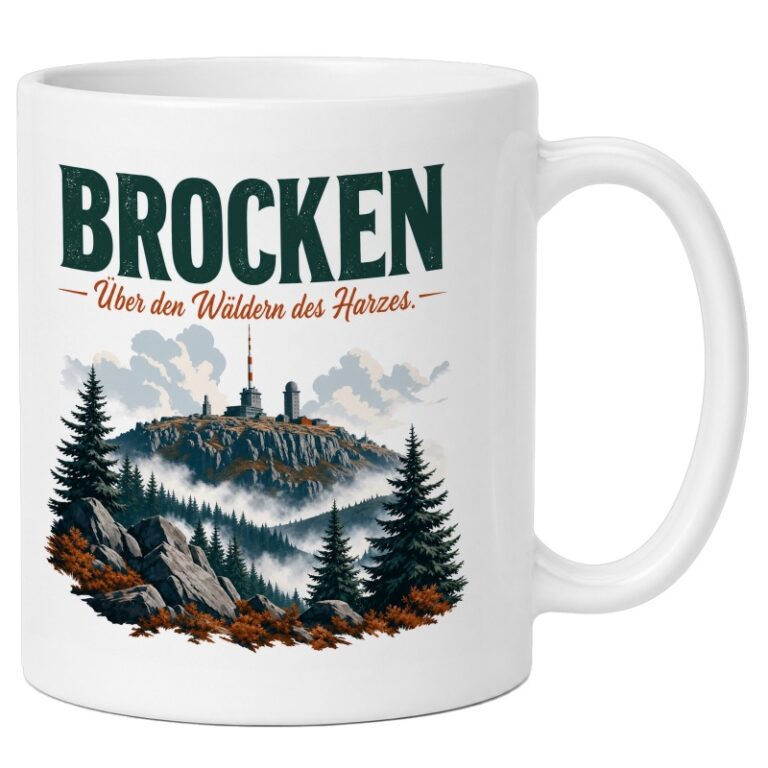 Brocken und Harz verschenken: Eine Tasse für Wanderer und Sagenfans