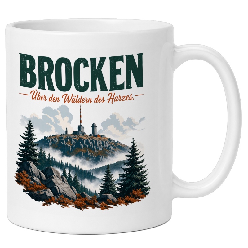Tasse mit Brocken-Motiv im Harz
