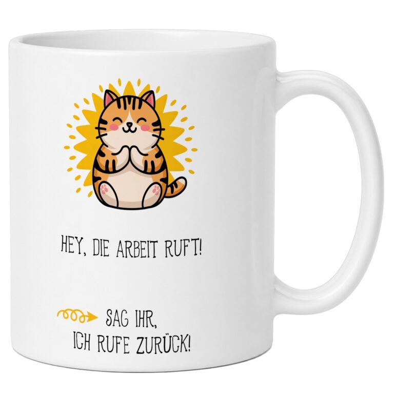 Bürohumor schenken: Eine Tasse für die Rückrufe der Arbeit