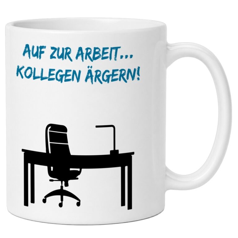 Humor im Büro: Wann eine Spruch-Tasse für Kolleginnen und Kollegen passt