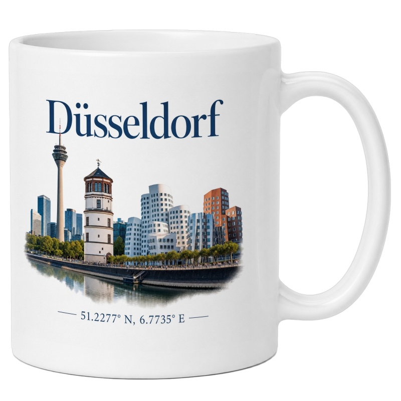 Tasse mit Düsseldorf-Skyline