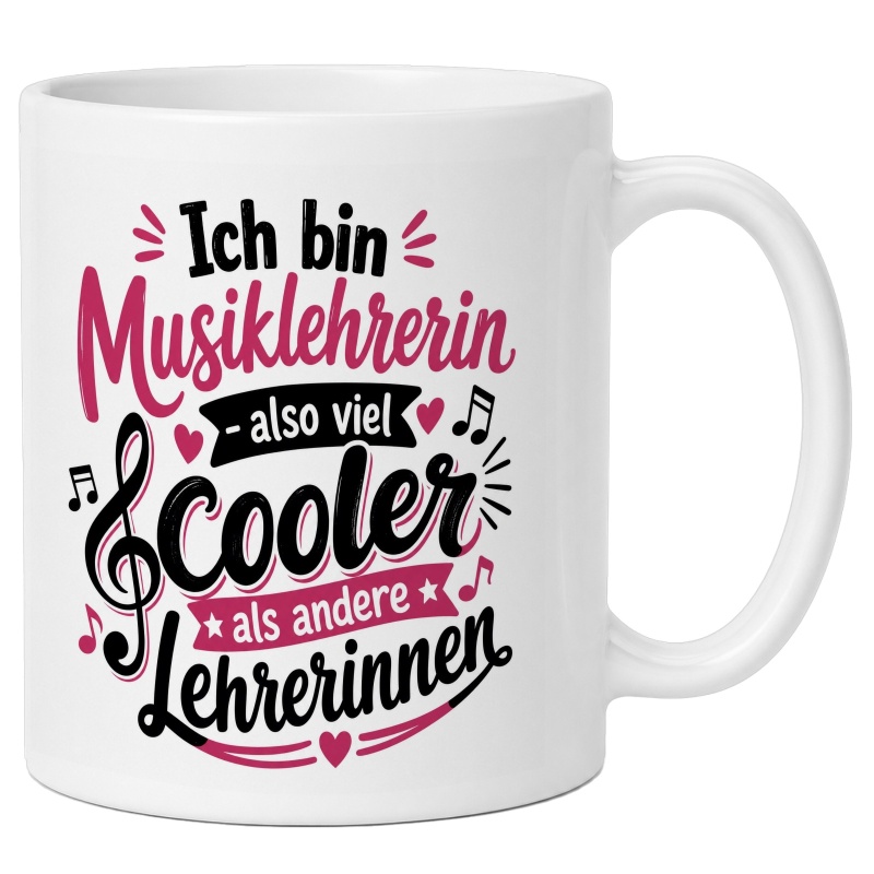 Humorvolle Tasse als Geschenk für Musiklehrerin