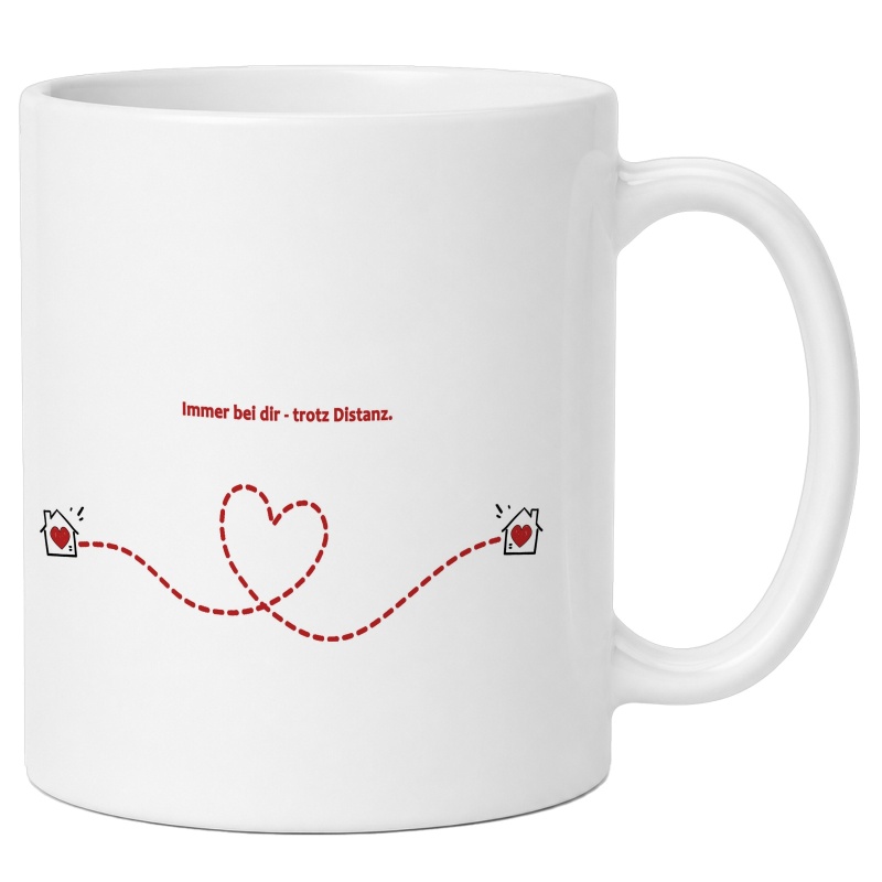 Tasse als Geschenk für Menschen auf Distanz