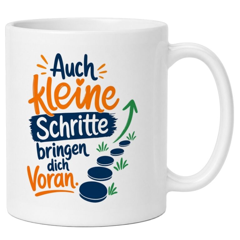 Kleine Schritte, große Wirkung: Eine Tasse als Aufmunterung für schwere Phasen