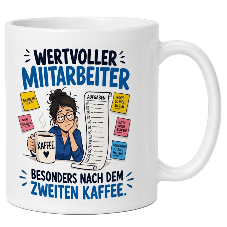 Ein guter Start im neuen Job: Eine Tasse als Willkommensgeste