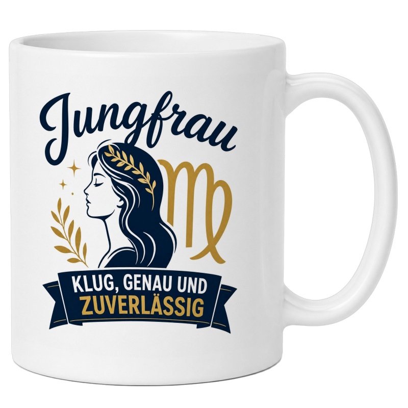 Tasse mit Sternzeichen Jungfrau